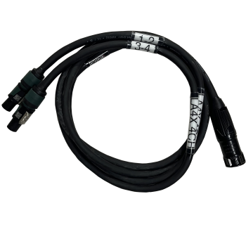 Wąsy Speakon 4x4mm 2m 4CH